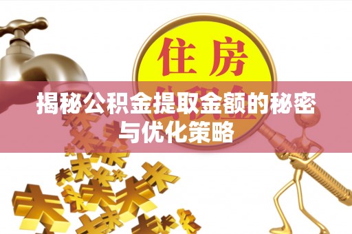 南山揭秘公积金提取金额的秘密与优化策略