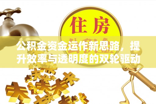 南山公积金资金运作新思路，提升效率与透明度的双轮驱动